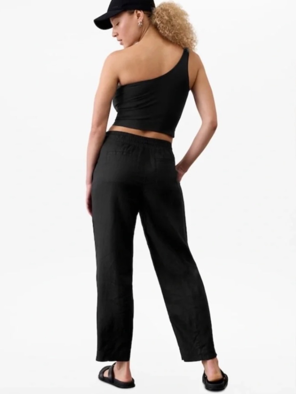 NWT Athleta Retreat Ankle Pants - Black - Medium
